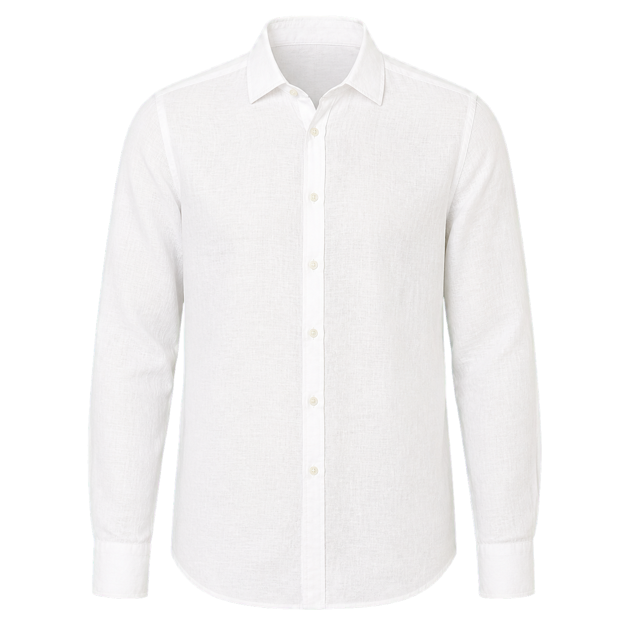 White linen shirt, front view